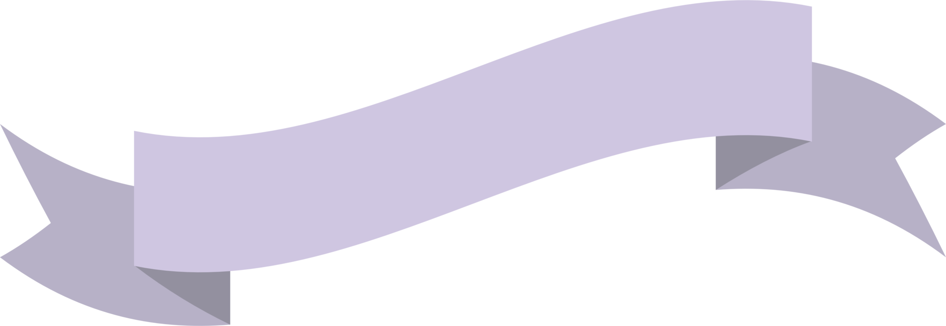 Purple ribbon and banner png