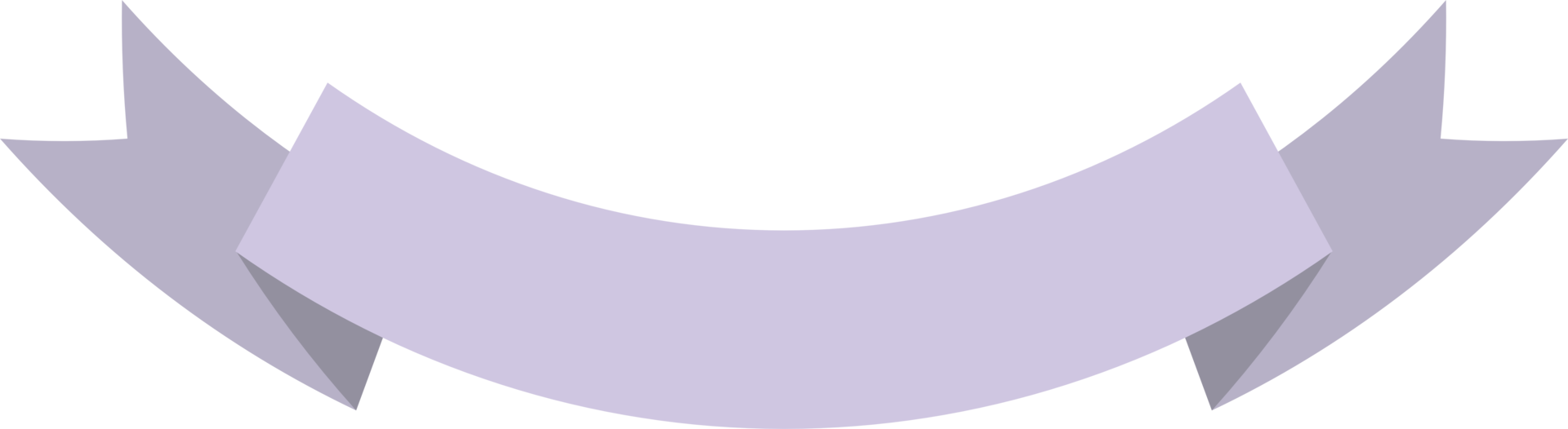 Purple ribbon and banner png