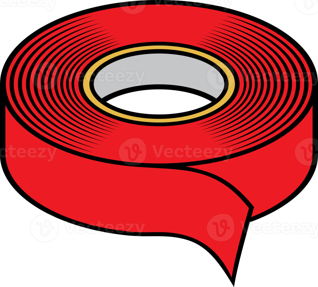 Red Adhesive Tape Illustration 11617847 PNG
