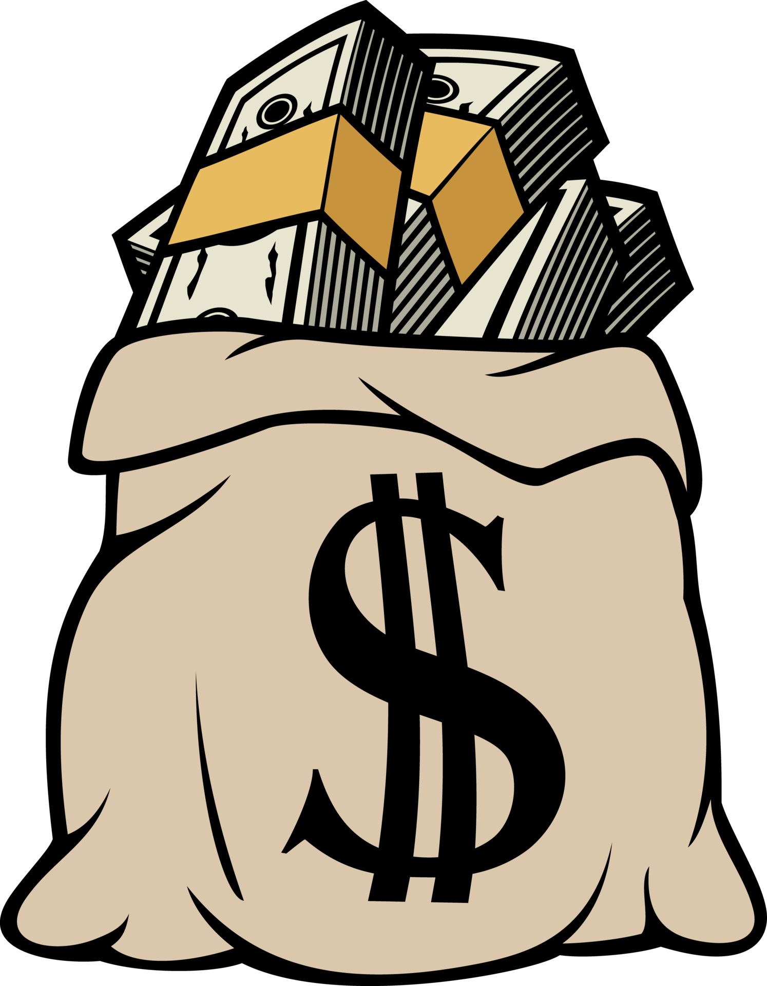 Money Bag with Dollar Sign Illustration 11617868 PNG