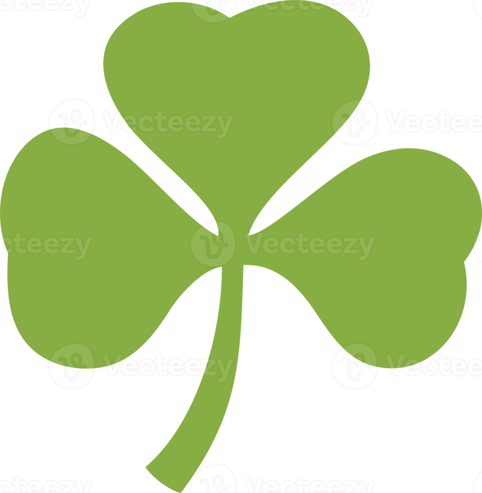 Clover with Three Leaves- Shamrock Illustration png