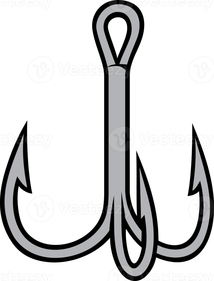Abbildung mit dreifachem Angelhaken png