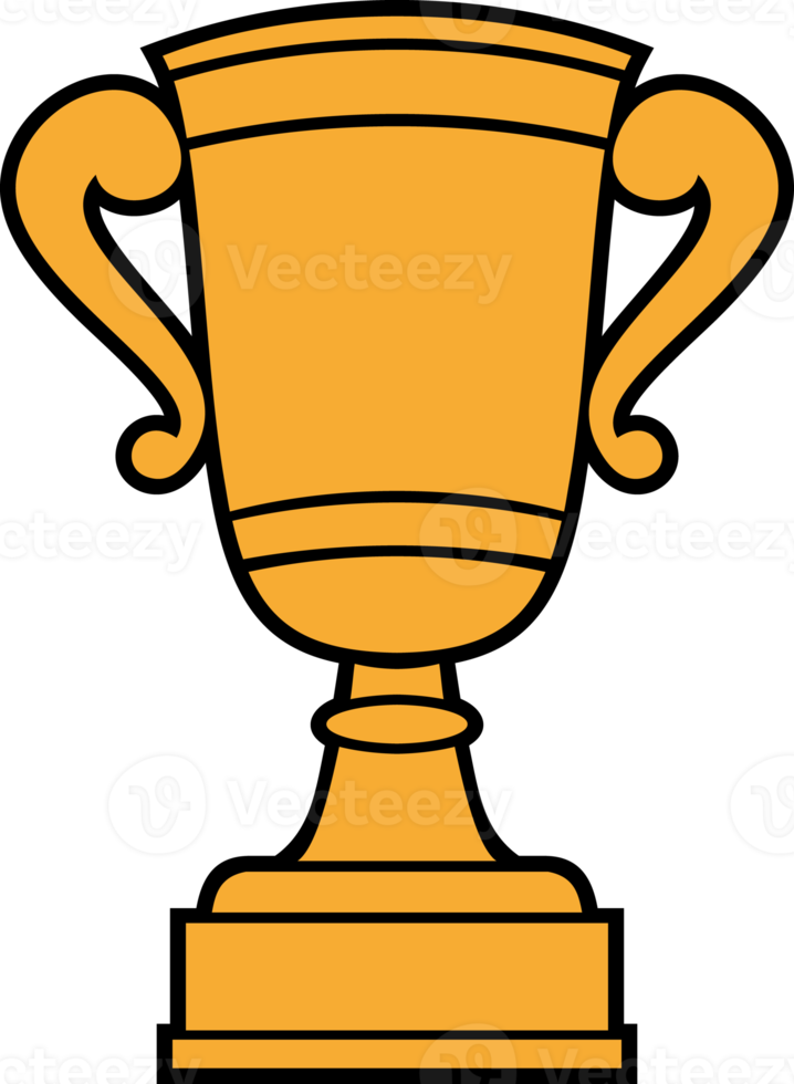 Gold Trophy Cup Illustration png