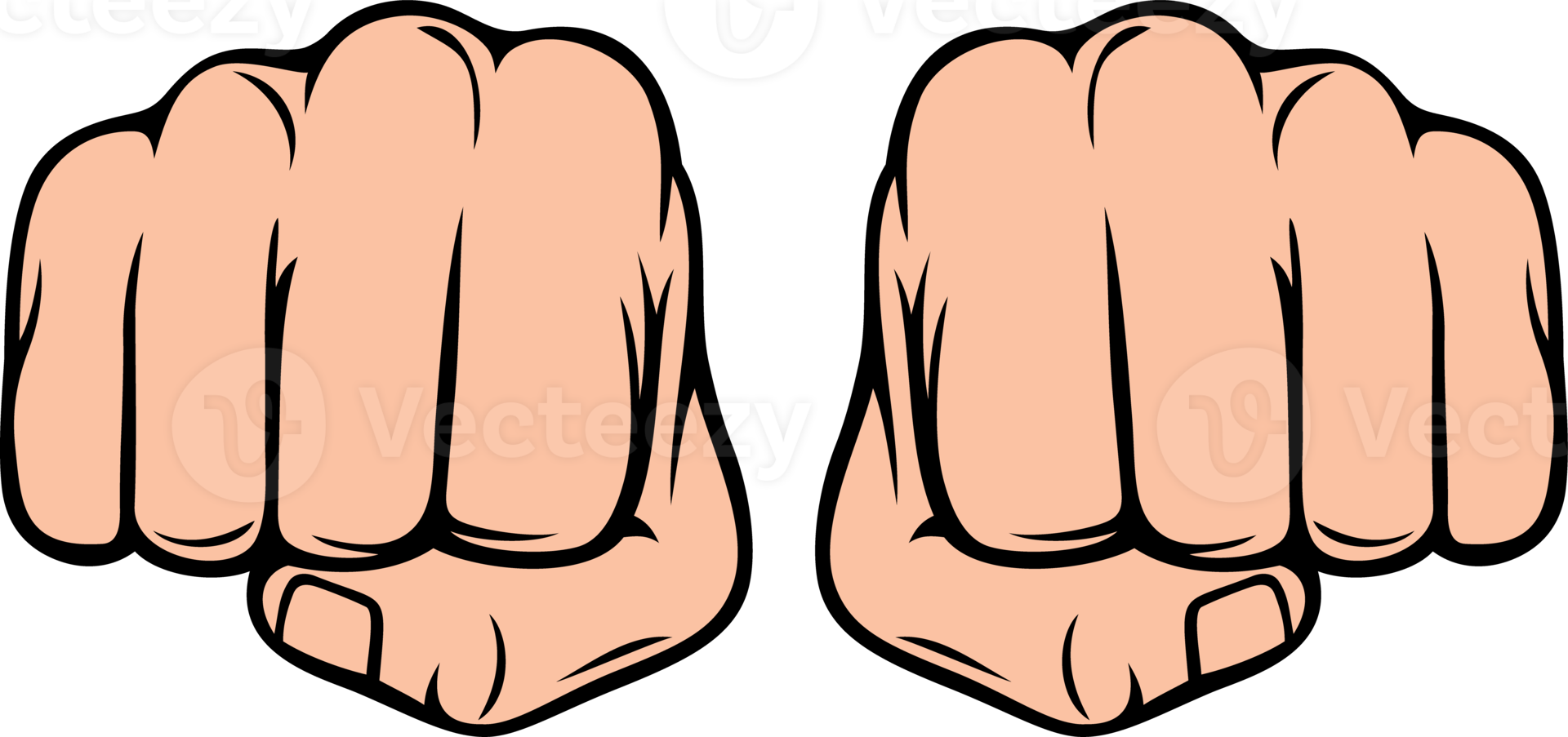 Two Fists Punching Illustration png