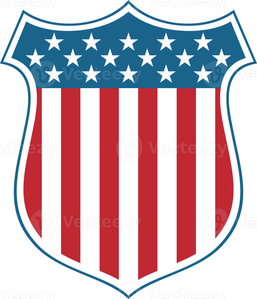 USA Shield  - American Patriotic Symbol Illustration png