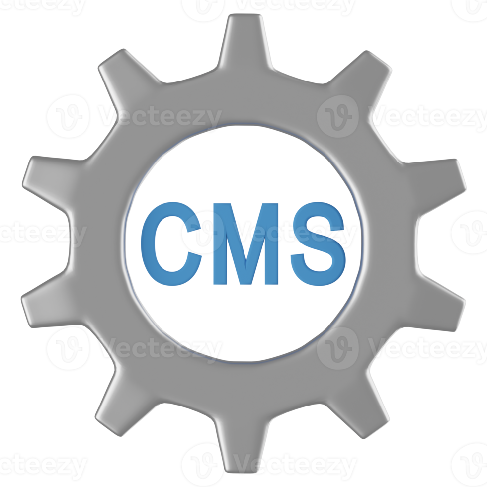 CMS 3D Illustration png