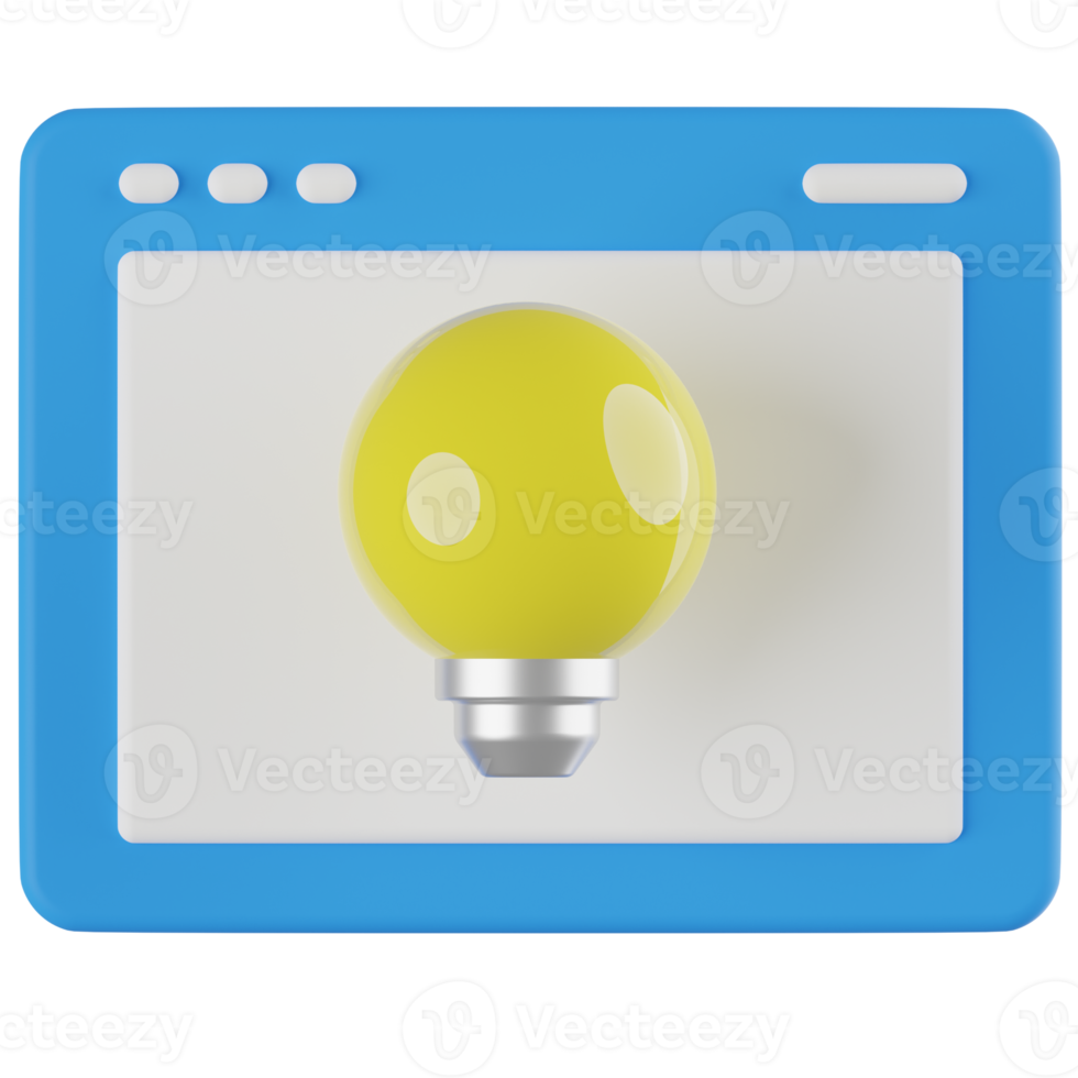 Idea 3D Illustration png