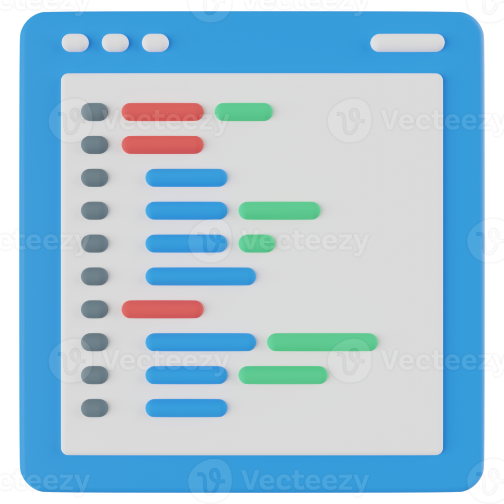 Web Programming 3D Illustration png