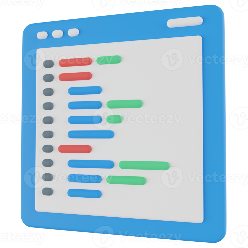 Web Programming 3D Illustration png