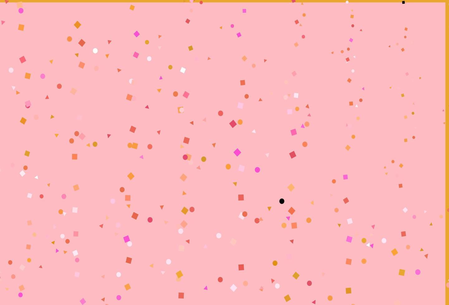 Light Red, Yellow vector cover in polygonal style with circles.