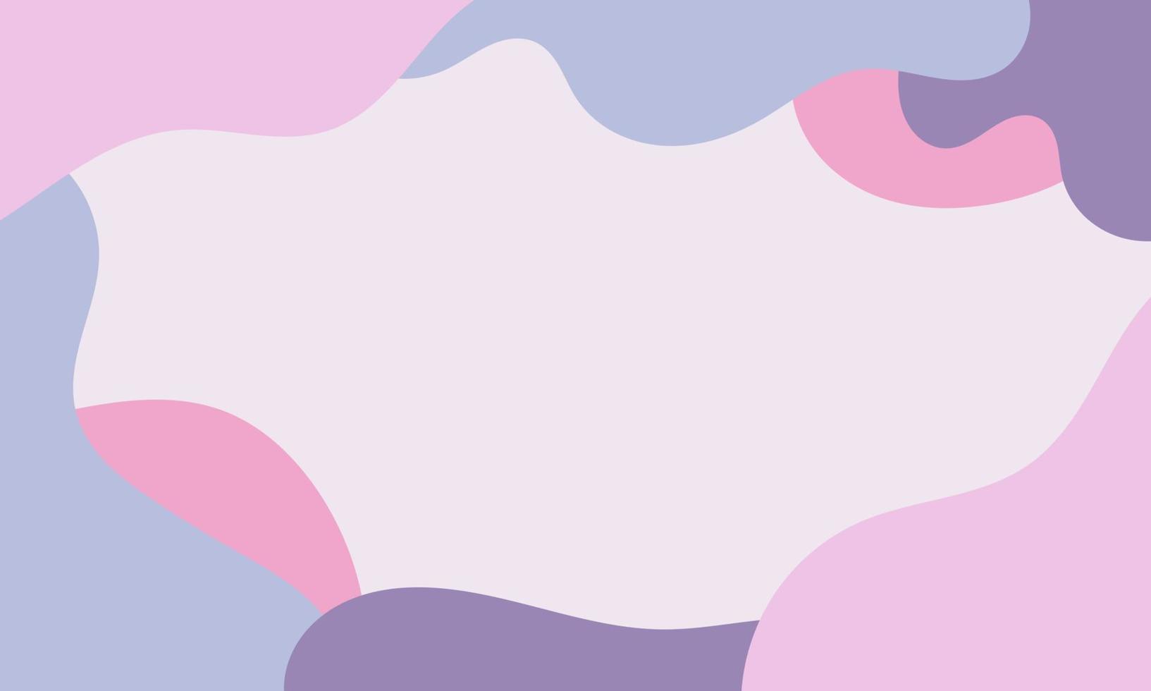 Aesthetic abstract background with soft pastel color. Organic shapes in art background. Blob liquid background with soft pastel color. vector