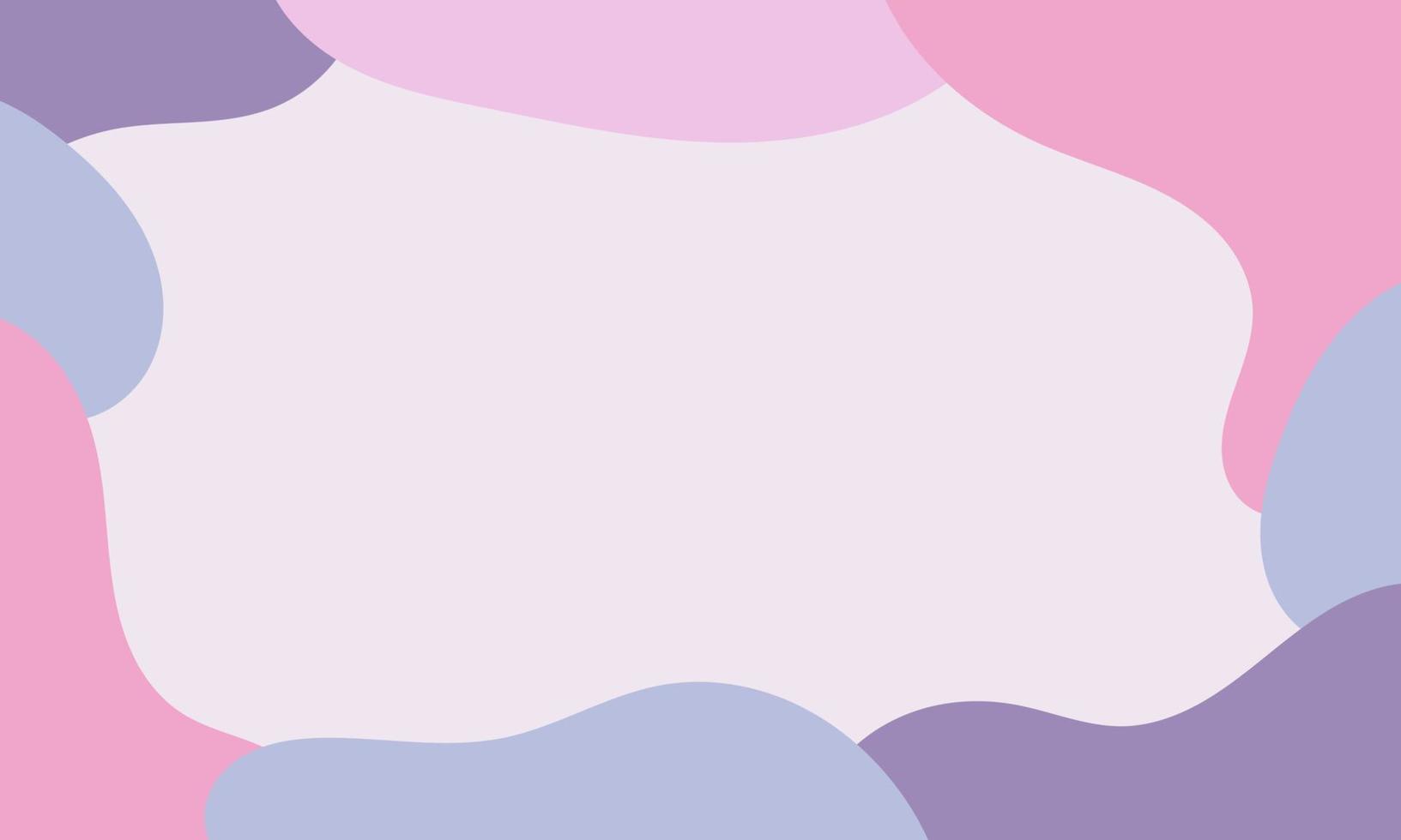 Aesthetic abstract background with soft pastel color. Organic shapes in art background. Blob liquid background with soft pastel color. vector