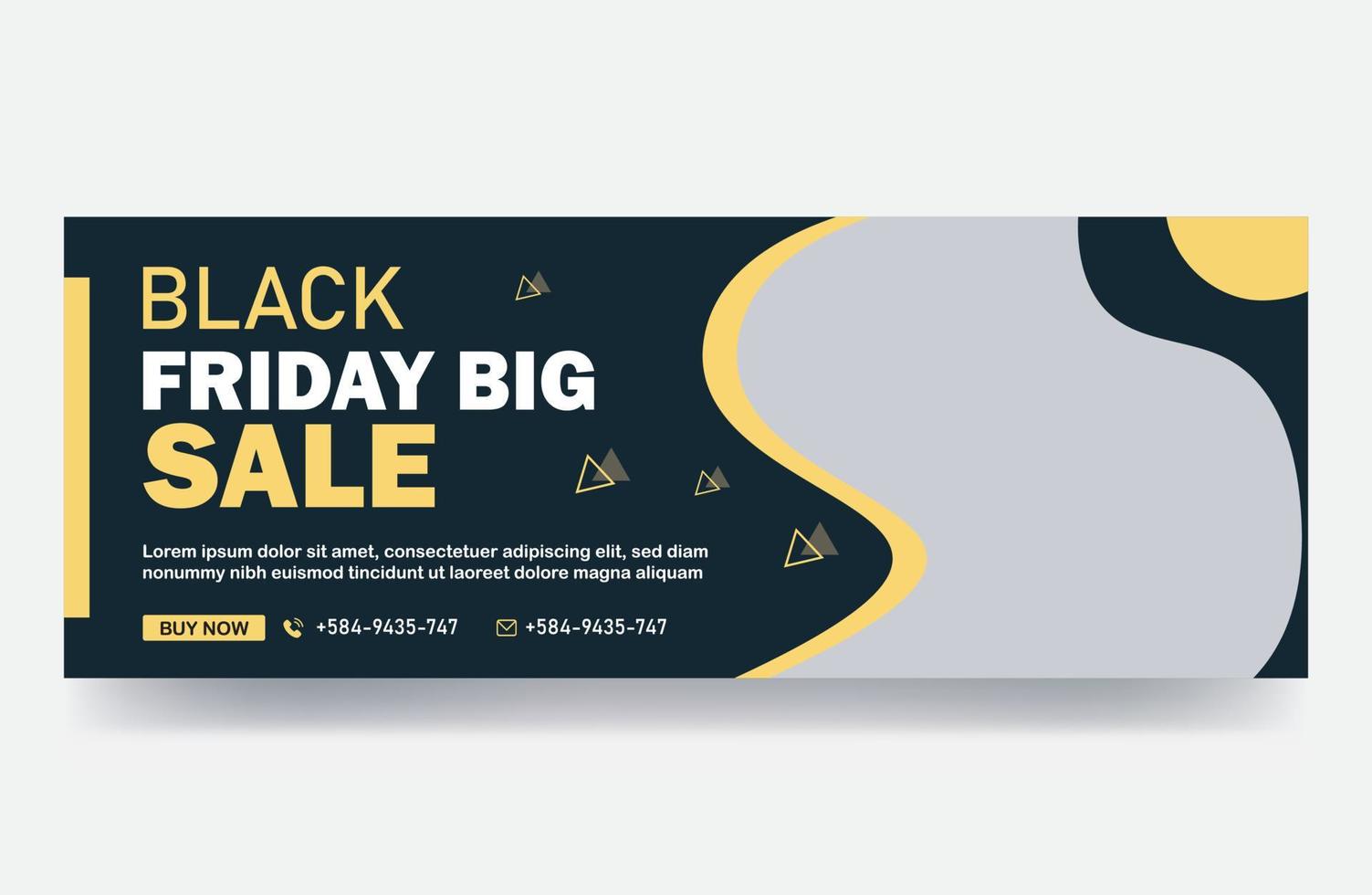 Black Friday big sale timeline cover weekend sale social media banner design template poster vector