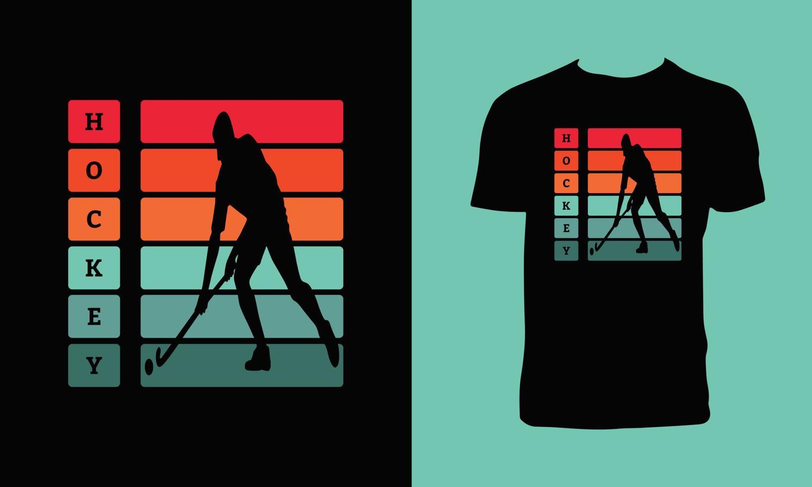 Creative Hockey T Shirt Design vector