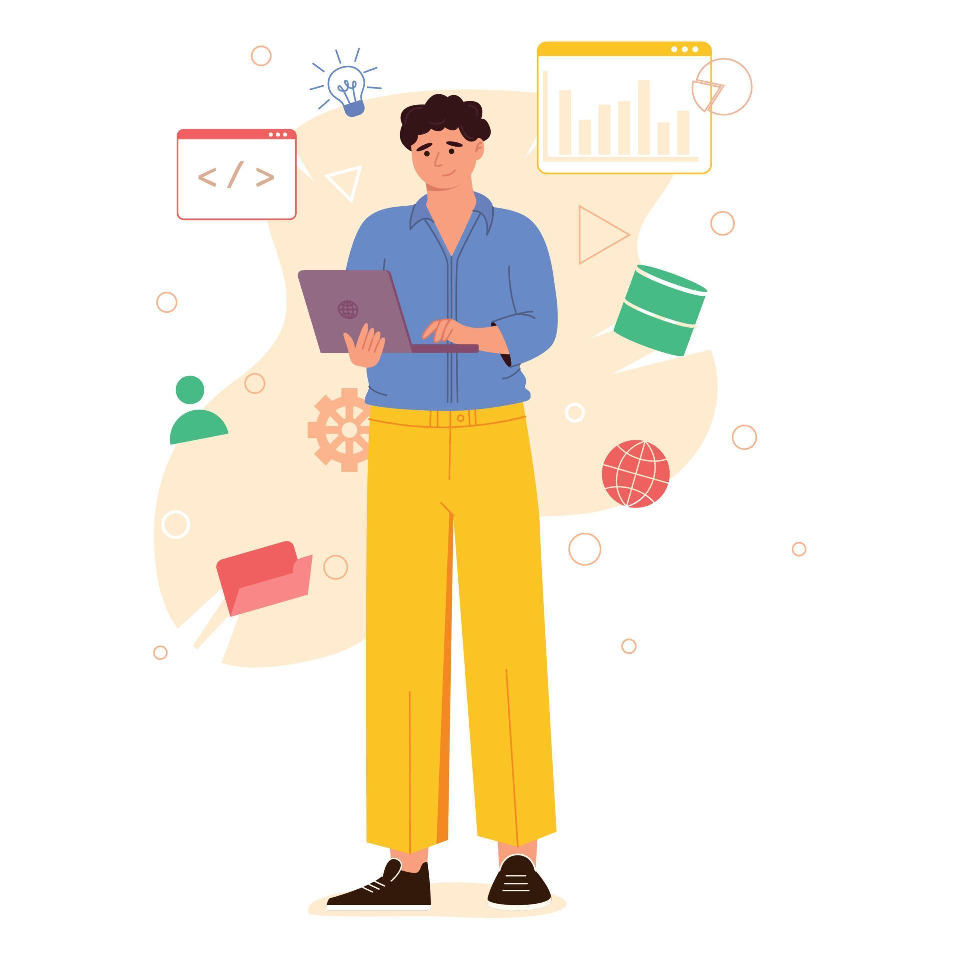 Content management system concept design or CMS concept design ...