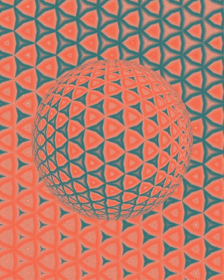 Colorful 3d blurred spherical ball. Vector illustration