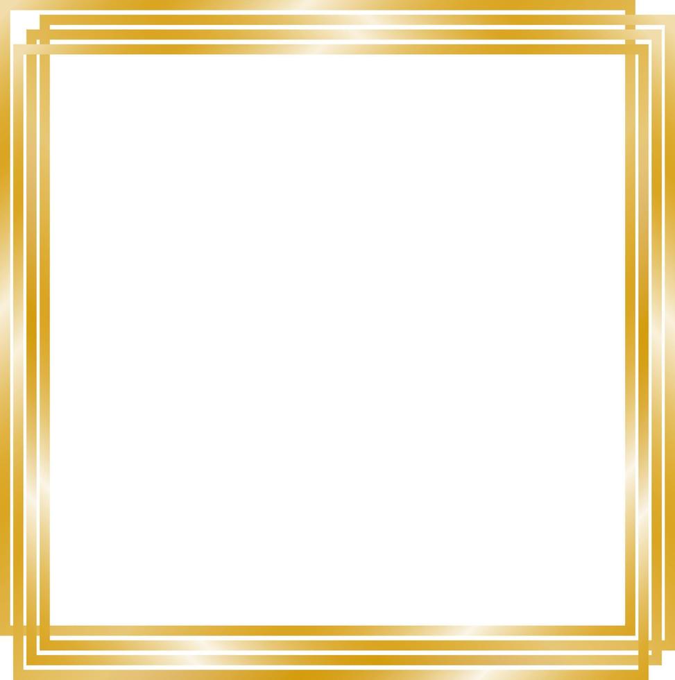 Luxury Gold shining frame. Vector. vector