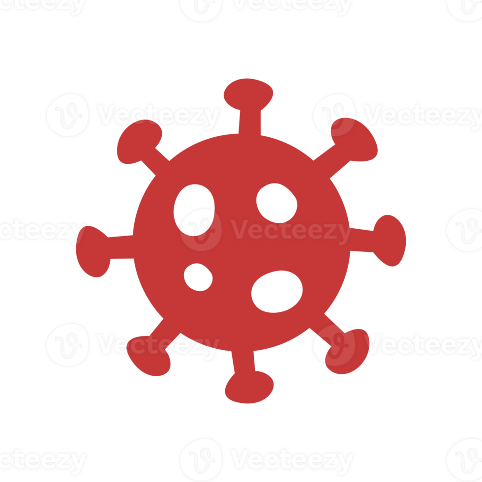 conception d'icône de virus corona. illustration d'avertissement covid 19 png