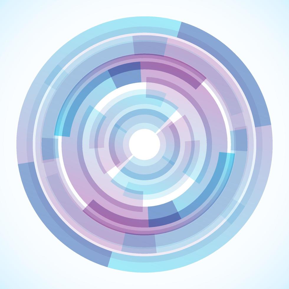 Geometric frame from circles, vector abstract background, wallpaper