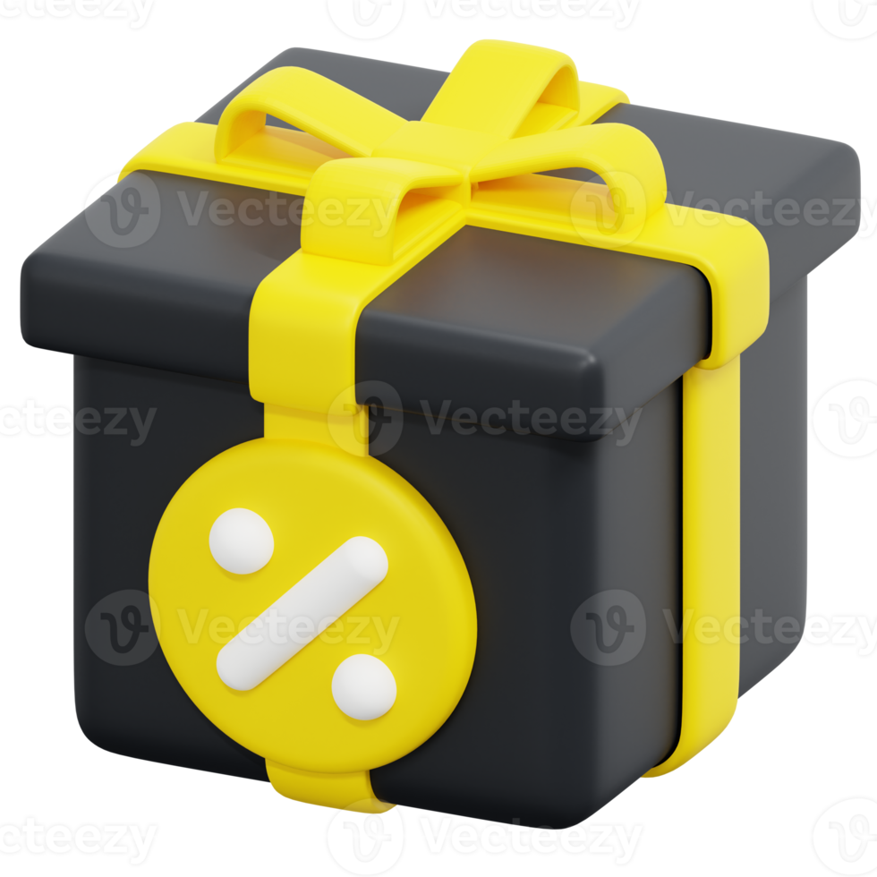 gift 3d render icon illustration png