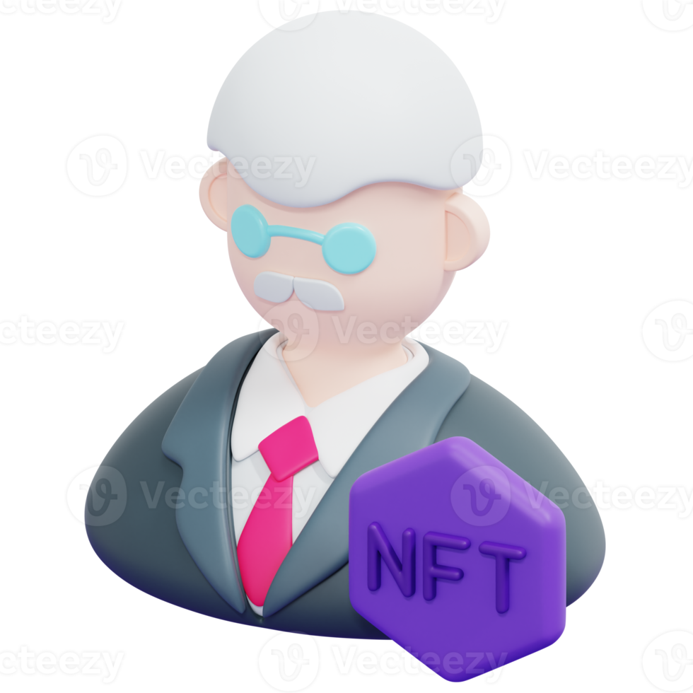 collector 3d render icon illustration png