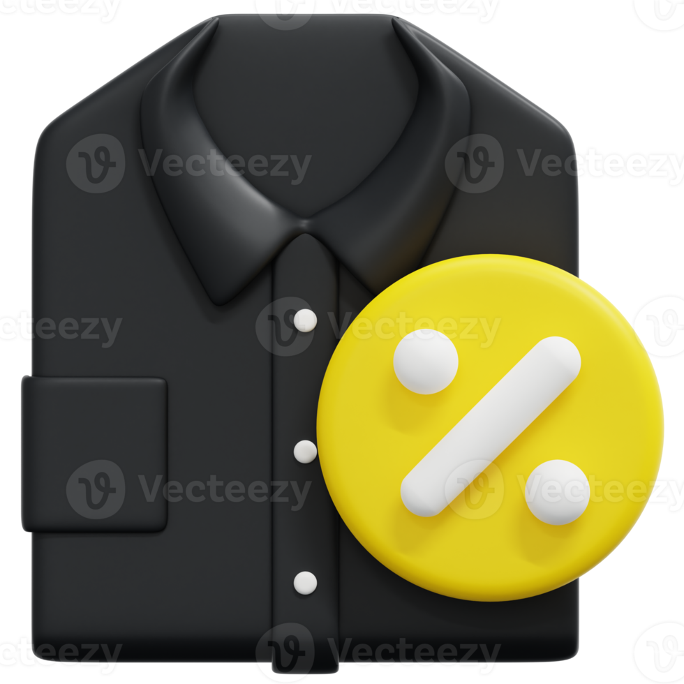 shirt 3d render icon illustration png