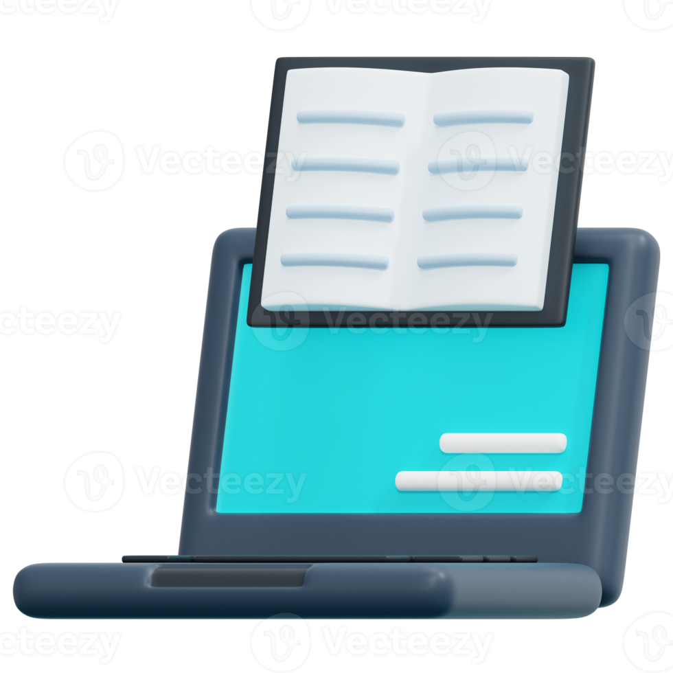 laptop 3d render icon illustration png