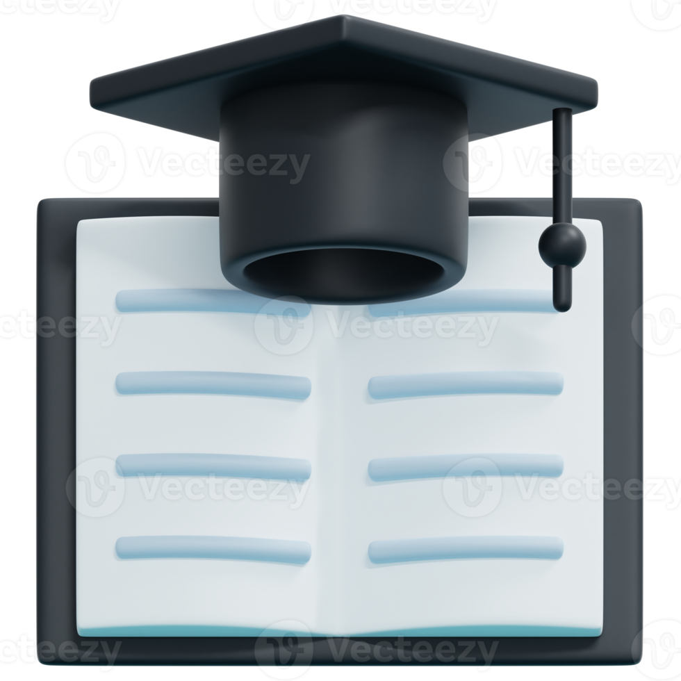 formazione scolastica 3d rendere icona illustrazione png