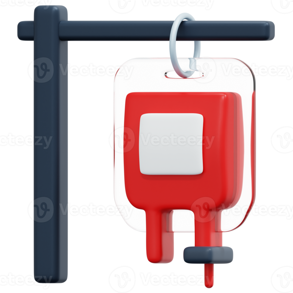 transfusion 3d render icon illustration png