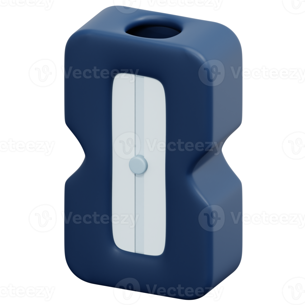 sharpener 3d render icon illustration png
