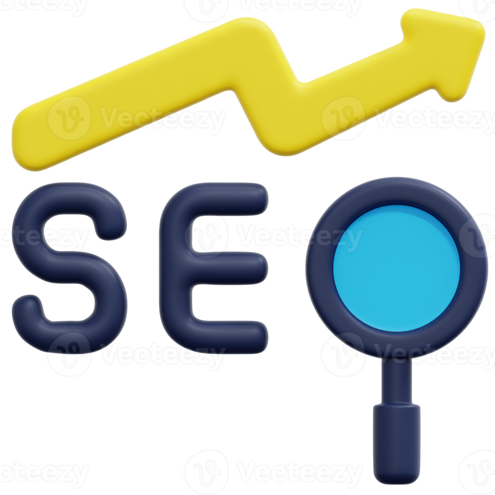 seo 3d-render-symbol-illustration png