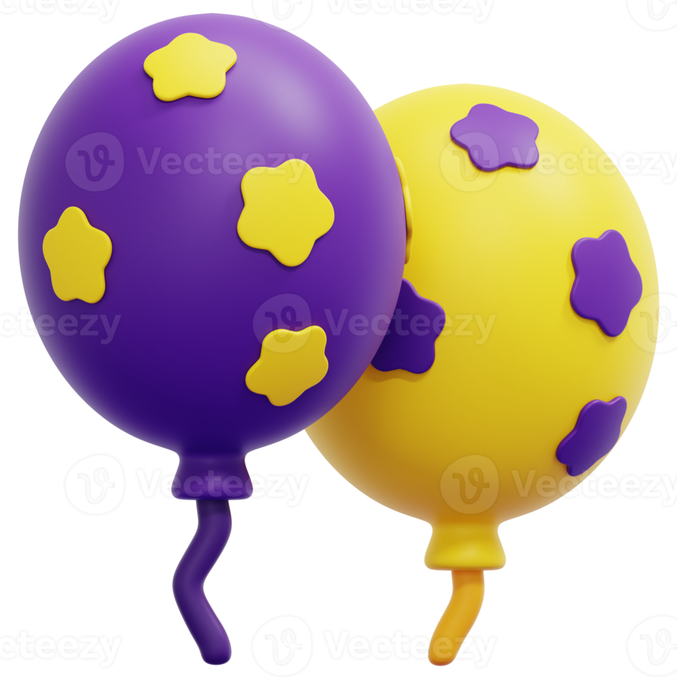 luftballons 3d-render-symbol-illustration png