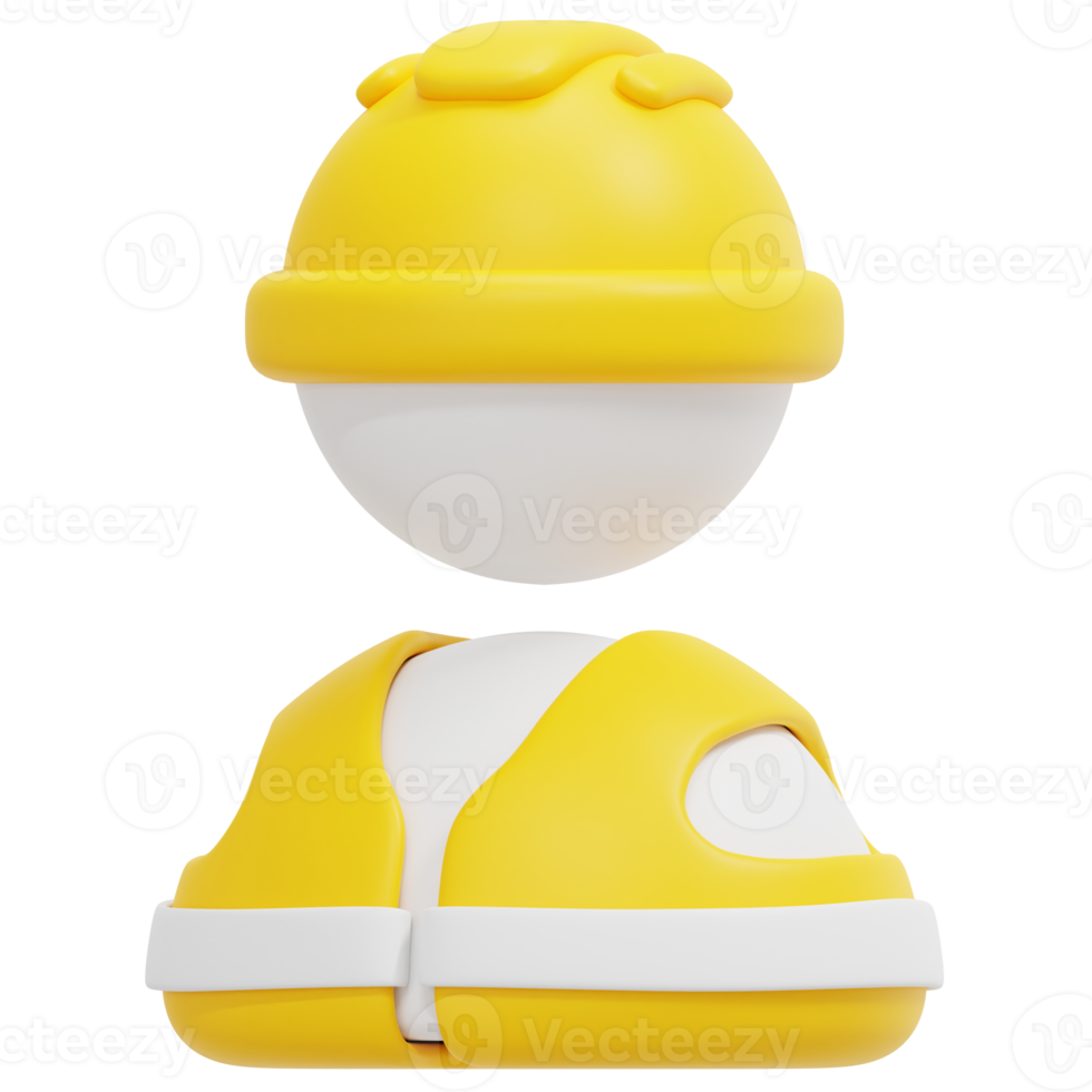 worker 3d render icon illustration png