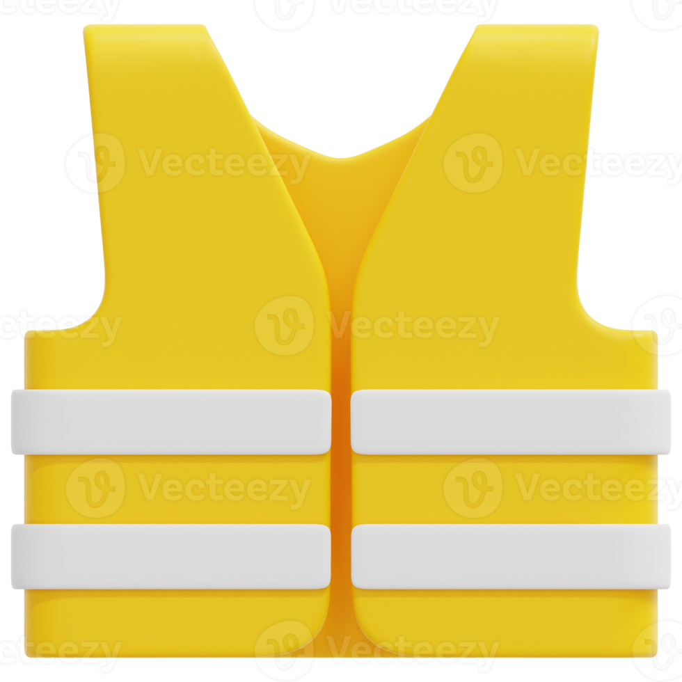 vest 3d render icon illustration png