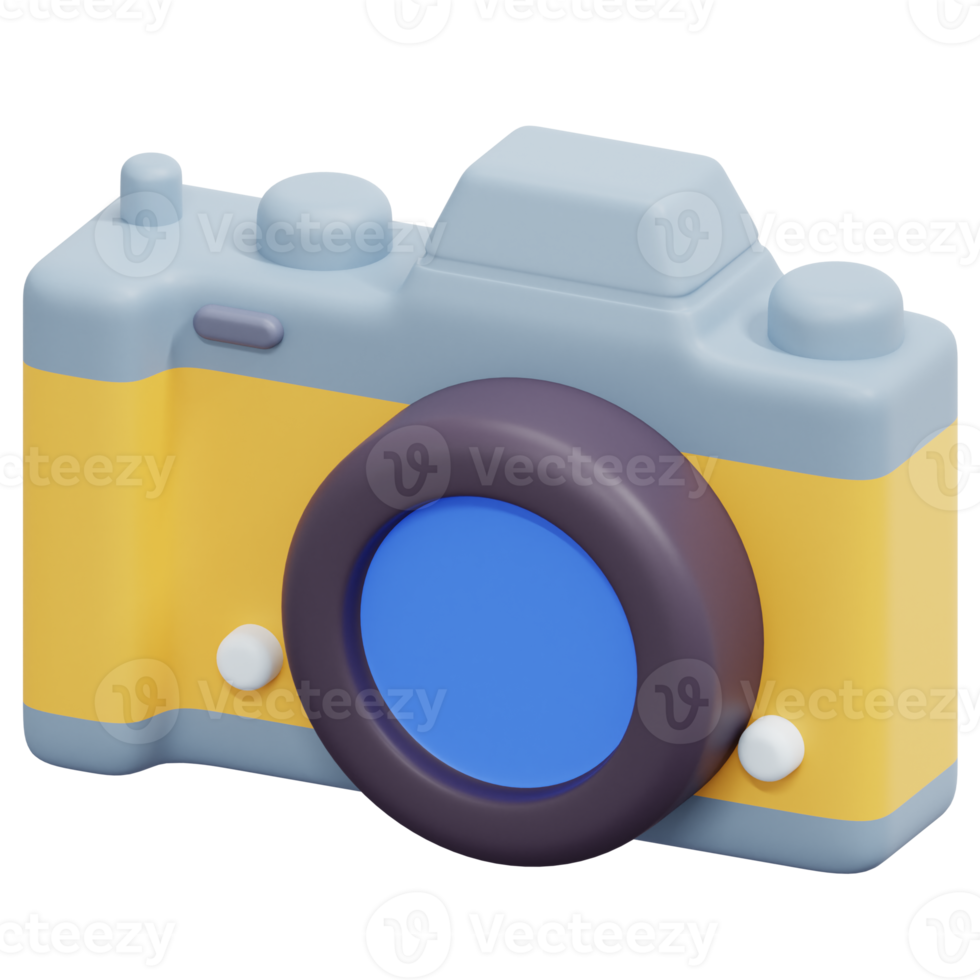 mirrorless 3d render icon illustration png