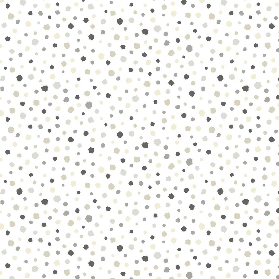 Hand drawn vector illustration of random gray dot pattern on white background. Terrazzo, Granite, Marble surface.