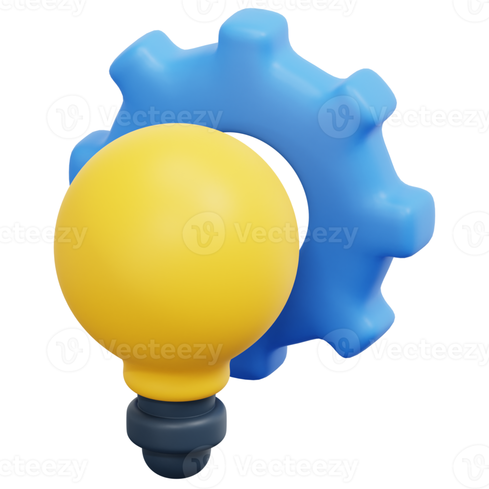 idea 3d render icon illustration 11619122 PNG