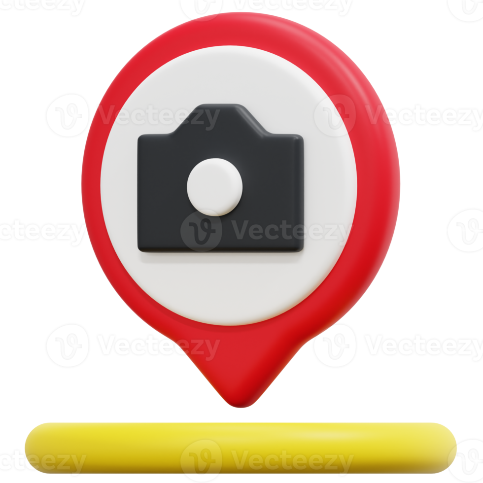 camera 3d render icon illustration png