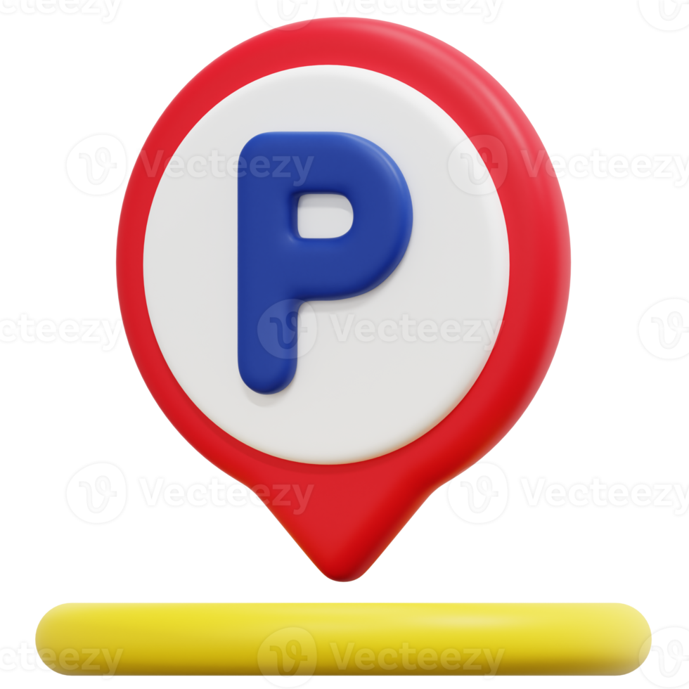 parkplatz 3d-render-symbol-illustration png