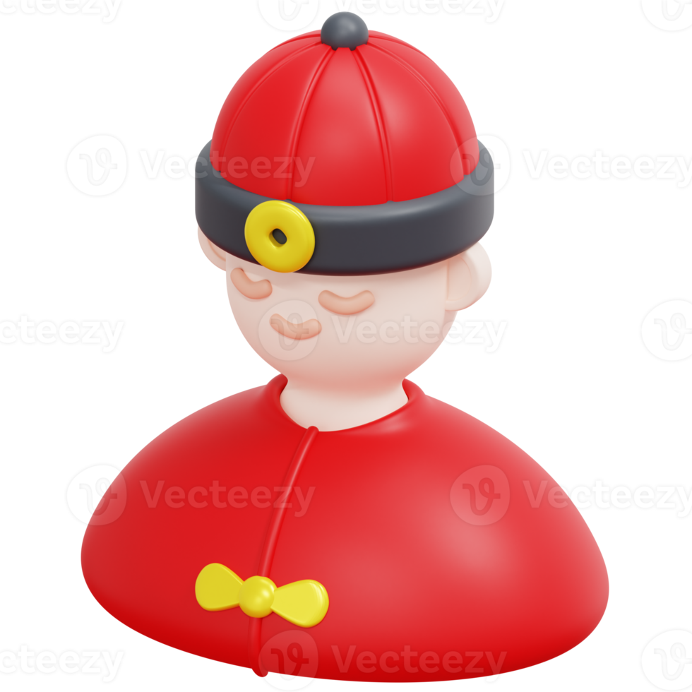 boy 3d render icon illustration png