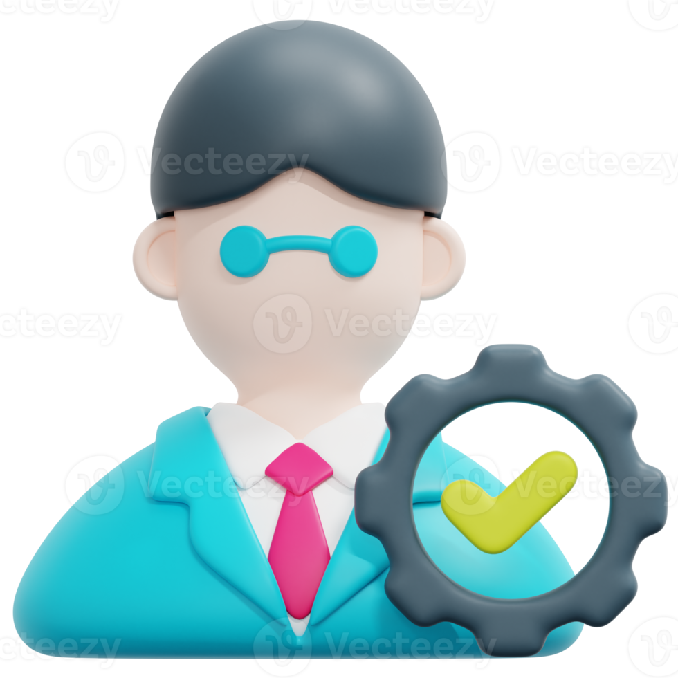 Manager 3D-Render-Icon-Illustration png