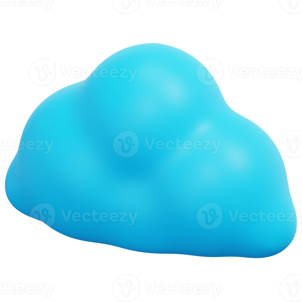 nube 3d rendere icona illustrazione png