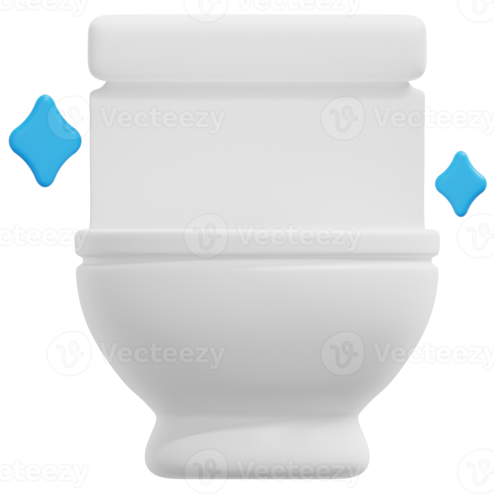 toilet 3d render icon illustration png