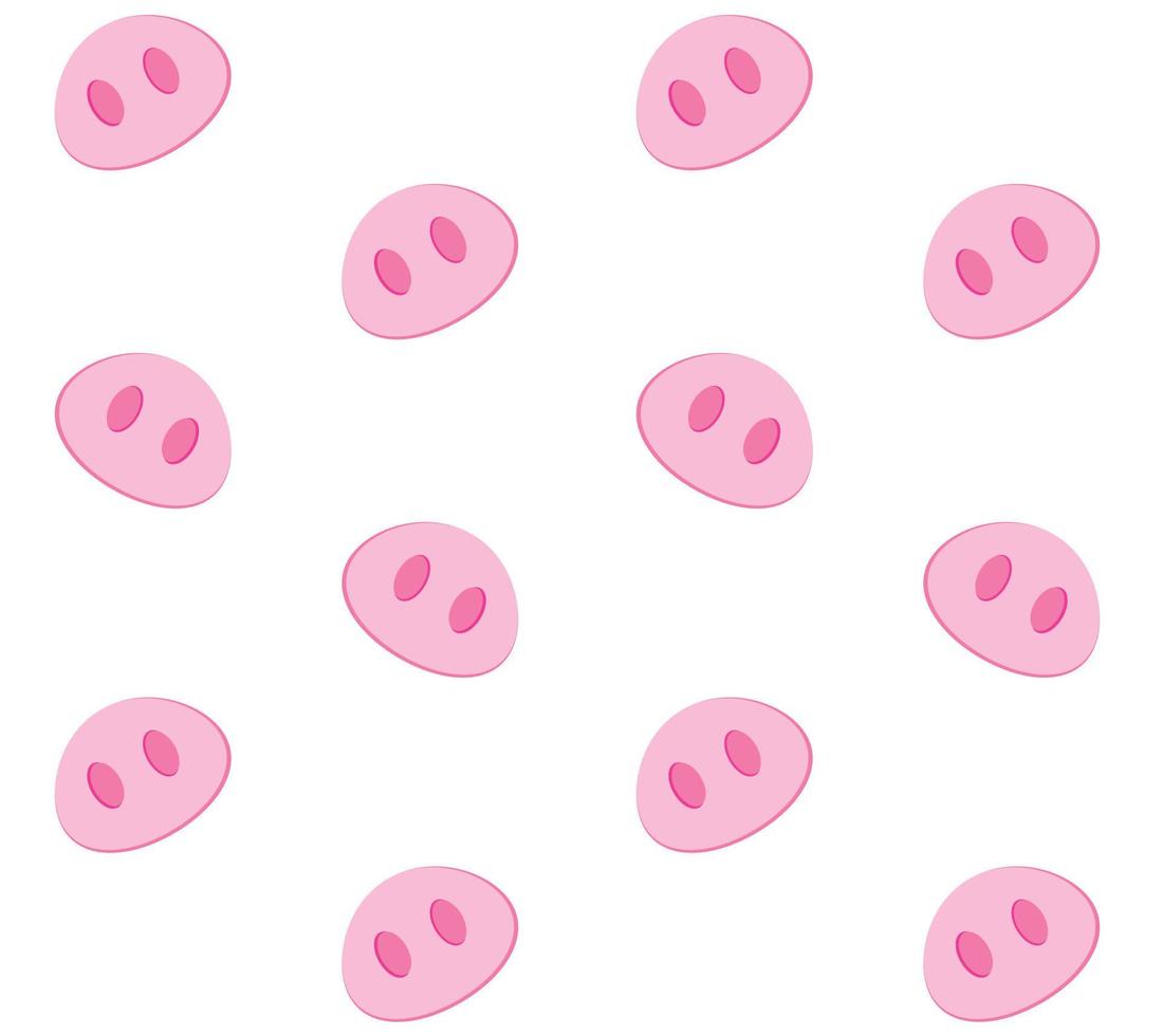 Pig nose pattern vector
