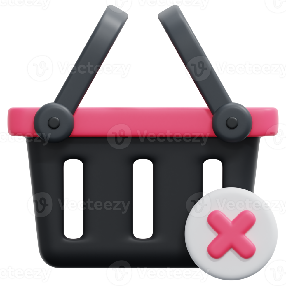 cancel 3d render icon illustration png