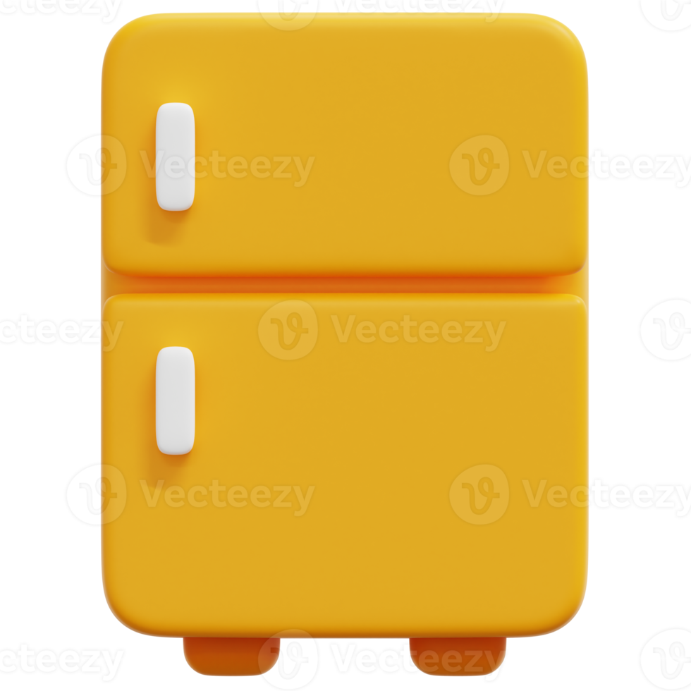 refrigerator 3d render icon illustration png