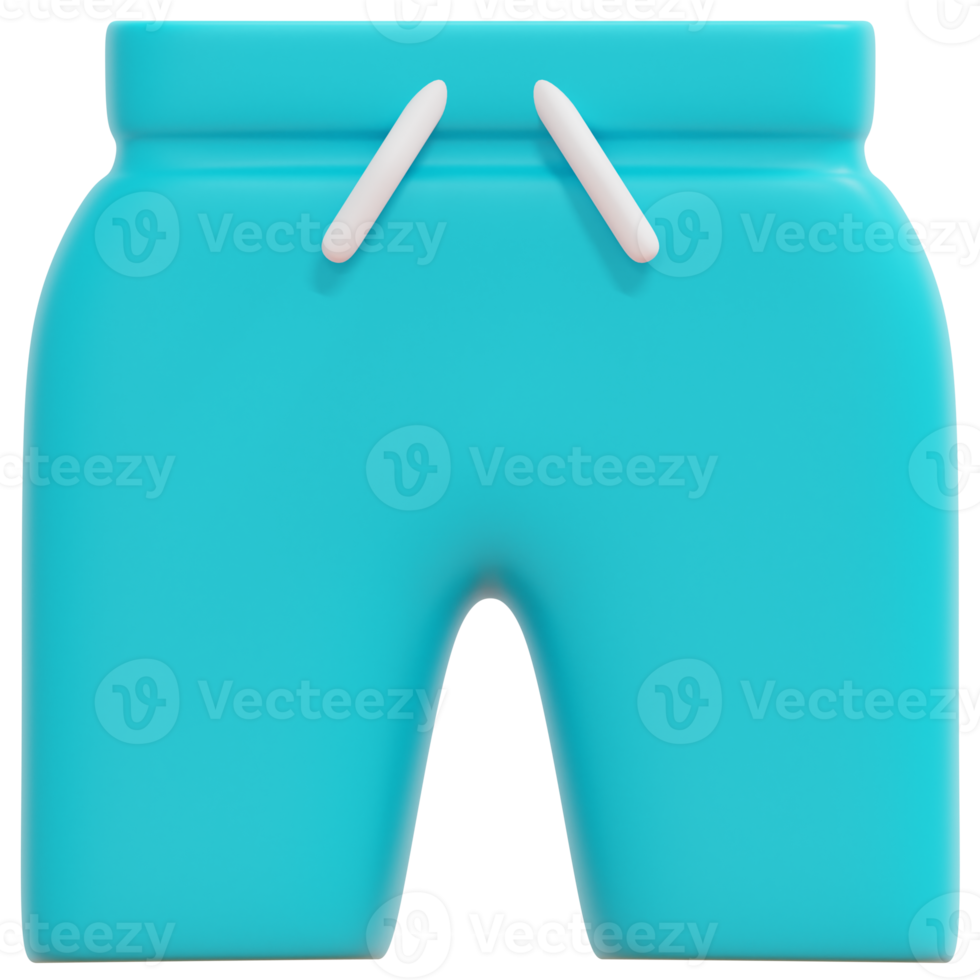 shorts 3d render icon illustration png