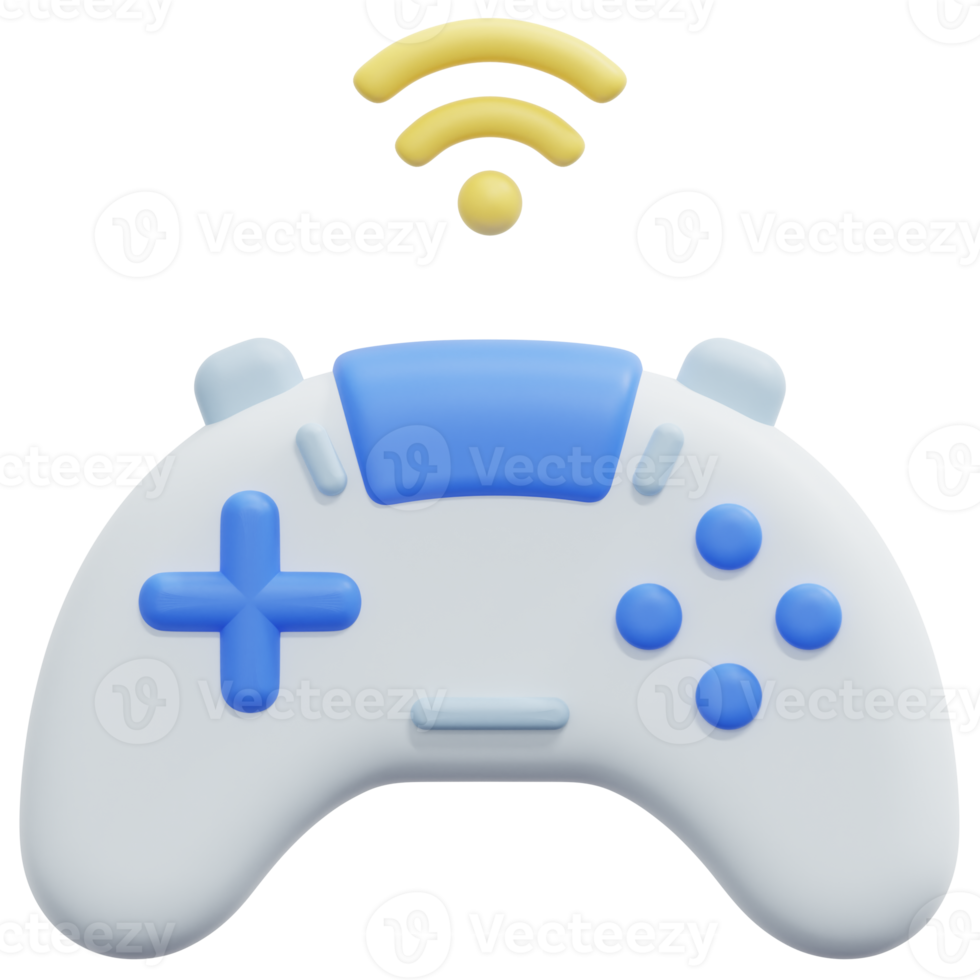 game pad 3d-render-symbol-illustration png