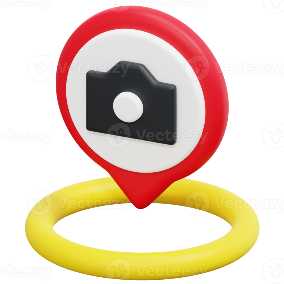 camera 3d render icon illustration png