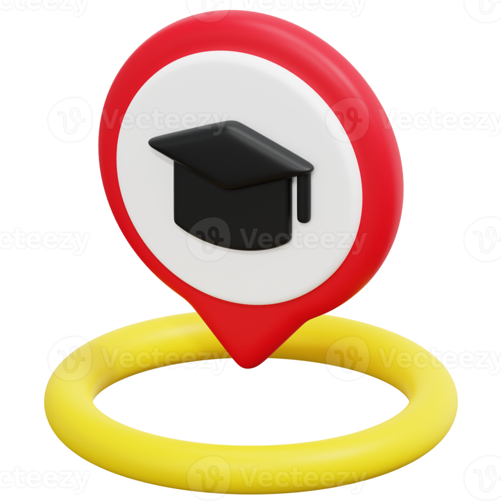 formazione scolastica 3d rendere icona illustrazione png